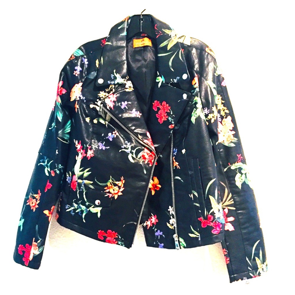 Unique Vegan Leather Jacket by Patrizia Luca SizeL